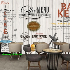 Tranh dán tường cho quán cafe n2004-512