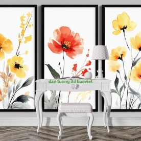 Giấy dán tường phòng khách 3d k615