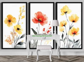 Giấy dán tường phòng khách 3d k615