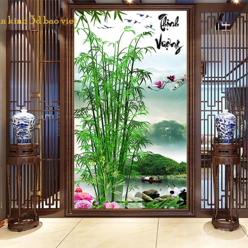 Tranh dán kính 3d 2 mặt k612