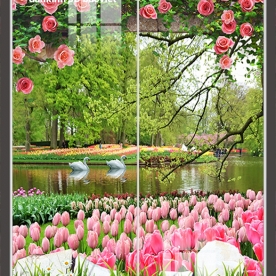 Tranh dán kính 3d 2 mặt phong cảnh sefi071