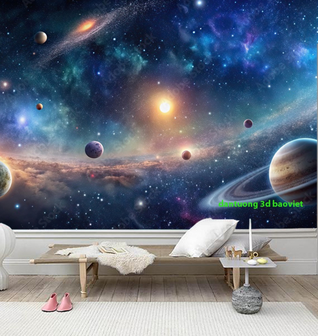 Tranh dán tường 3d galaxy n2005-338