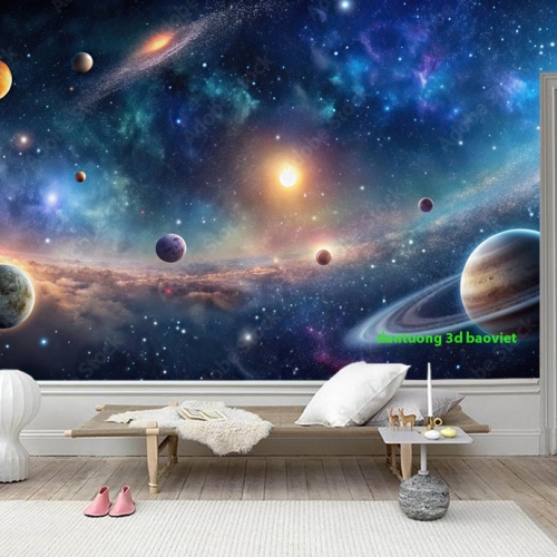 Tranh dán tường 3d galaxy n2005-338
