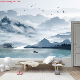 Giấy dán tường phòng khách ft131