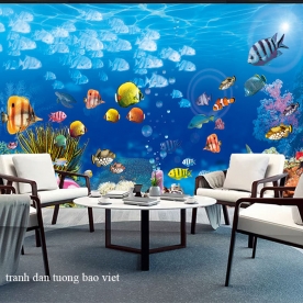 Giấy dán tường phòng khách s274