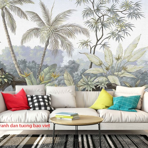 Giấy dán tường nhiệt đới me355