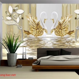 Giấy dán tường phòng ngủ 3d me357