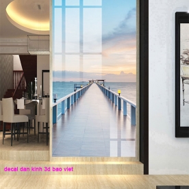 Tranh dán kính 3d 2 mặt k423