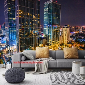 Tranh dán tường cảnh thành phố fm555