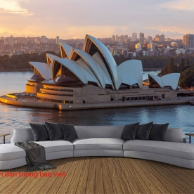 Tranh dán tường cảnh thành phố fm553