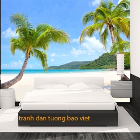 Tranh dán tường phong cảnh biển me345