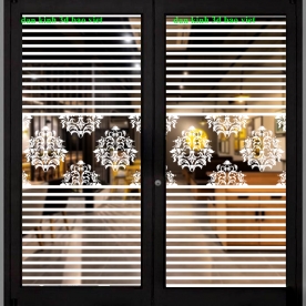 Decal dán kính nghệ thuật 3d glass115