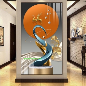 Tranh dán kính 3d 2 mặt k582