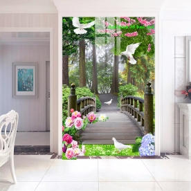 Tranh dán kính 3d 2 mặt k583