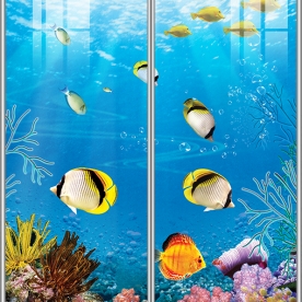 Tranh dán kính 3d 2 mặt k584