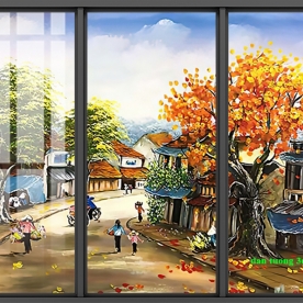 Tranh dán kính 3d 2 mặt n2003-309