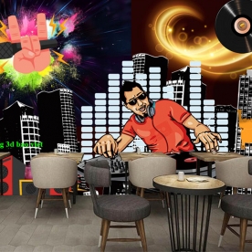 Tranh dán tường cho quán cafe n2003-320
