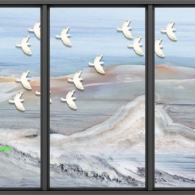 Tranh dán kính 3d 2 mặt n2004-545