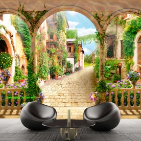 Tranh dán tường cho quán cafe trà sữa n2004-541