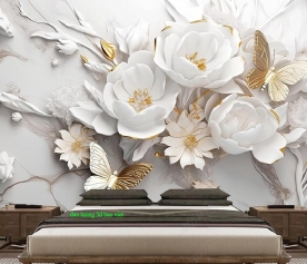 Giấy dán tường phòng ngủ giả ngọc 3d 2006-353