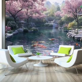 Tranh dán tường cho quán cafe n2005-345