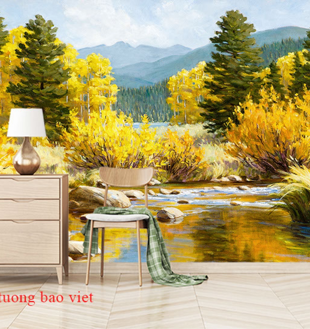 Tranh dán tường phong cảnh thiên nhiên tr342