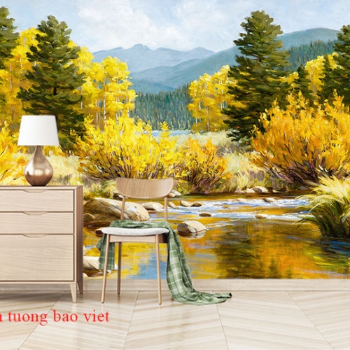 Tranh dán tường phong cảnh thiên nhiên tr342