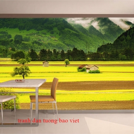Tranh dán tường sông núi fi151