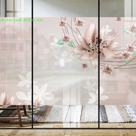 Tranh dán kính 3d 2 mặt đẹp k434