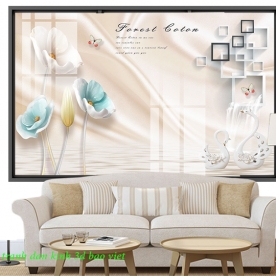 Tranh dán kính 3d đẹp sfl237