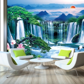 Tranh dán tường 3d phong thuỷ ft164