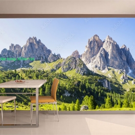 Tranh dán tường sông núi n2004-04