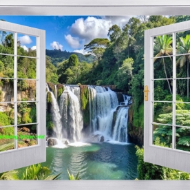 Tranh dán tường cửa sổ n2005-43