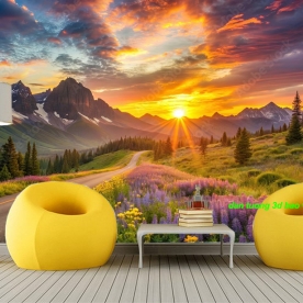 Tranh dán tường sông núi n2005-19