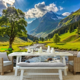 Tranh dán tường sông núi n2005-29