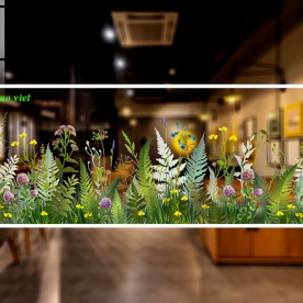 Decal dán kính cao cấp 3d trong suốt se204