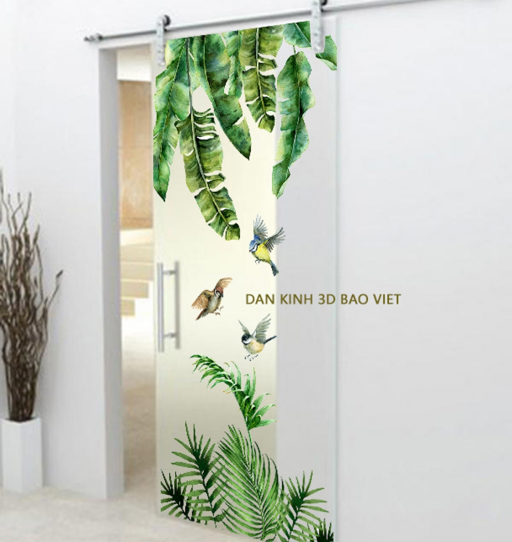 Decal dán kính cao cấp 3d trong suốt si179