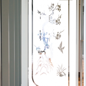 Decal dán kính mờ nghệ thuật si186