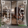 Decal dán kính nghệ thuật 3d trong suốt glass186