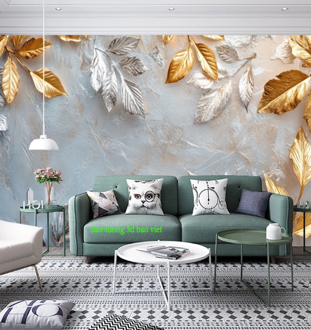 Giấy dán tường lá cây n2026-51