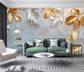 Giấy dán tường lá cây n2026-51