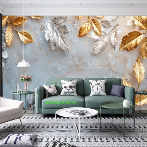 Giấy dán tường lá cây n2026-51