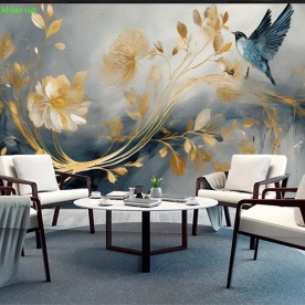 Giấy dán tường phòng khách đẹp n2026-52m