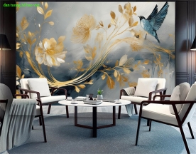 Giấy dán tường phòng khách đẹp n2026-52m