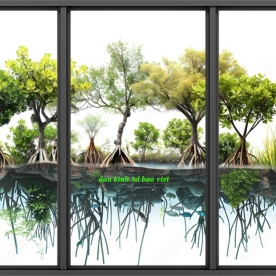 Tranh dán kính 3d 2 mặt n2026-36