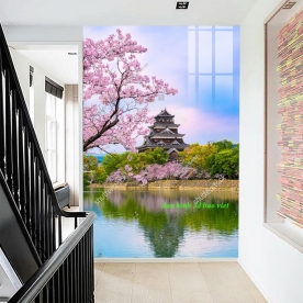 Tranh dán kính 3d 2 mặt phong cảnh n2026-41