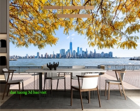 Tranh dán tường cảnh thành phố m2026-57