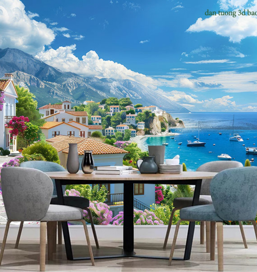 Tranh dán tường cho quán cafe s315