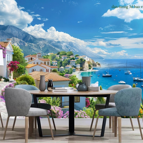 Tranh dán tường cho quán cafe s315