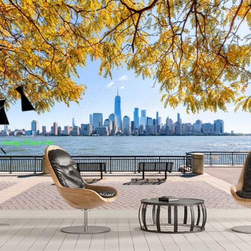 Tranh dán tường cho quán cafe n2026-57